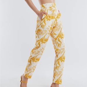 BCBGMAXAZRIA Madison Taffeta Slim Trouser